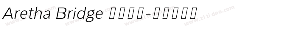 Aretha Bridge 字体下载字体转换